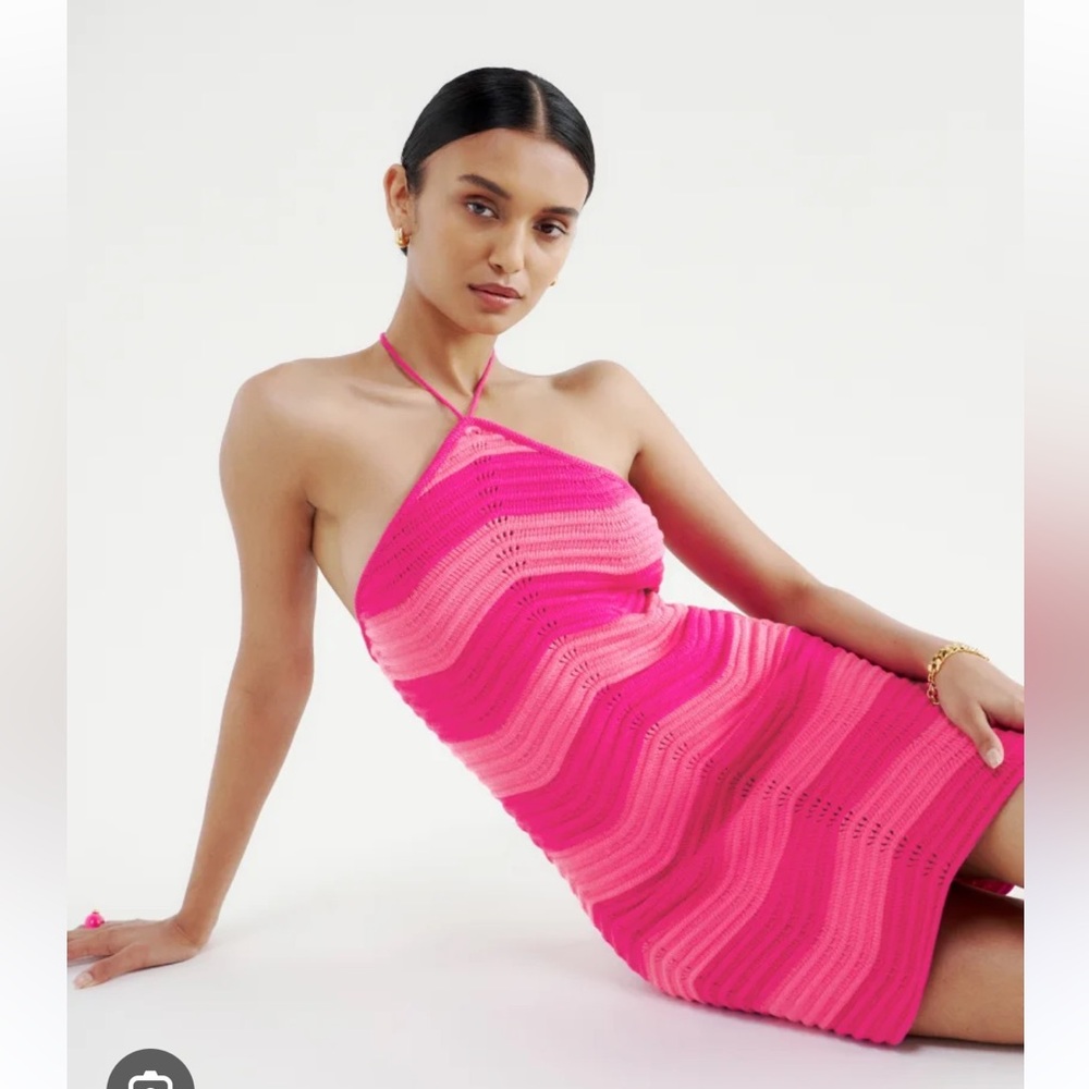 NWT Size Medium Reformation Genni Novelty loose knit dress